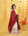 OC 213 Heavy Pure Cotton With Embroidery Work Lehenga With Choli Dupatta Kids Wear Online Wholesale